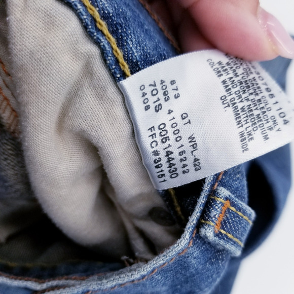 LEVI'S 514 Jeans Slim Straight Zip Fly 2008 Made In Mexico STAINED W30 L30 - Picture 13 of 13